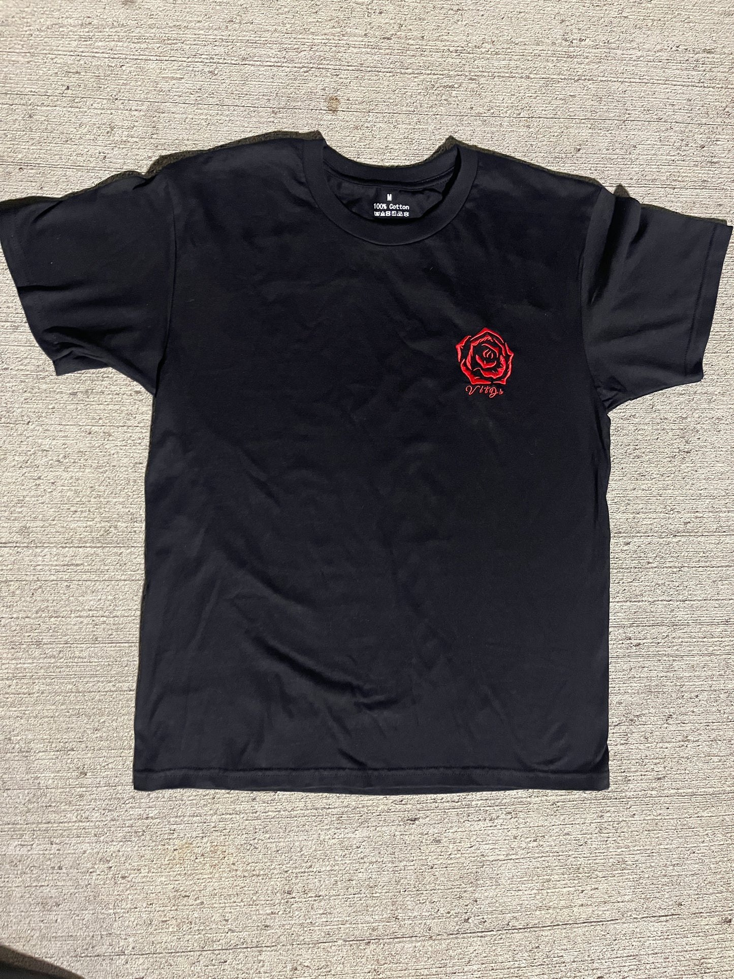Rose Embroidery Tee