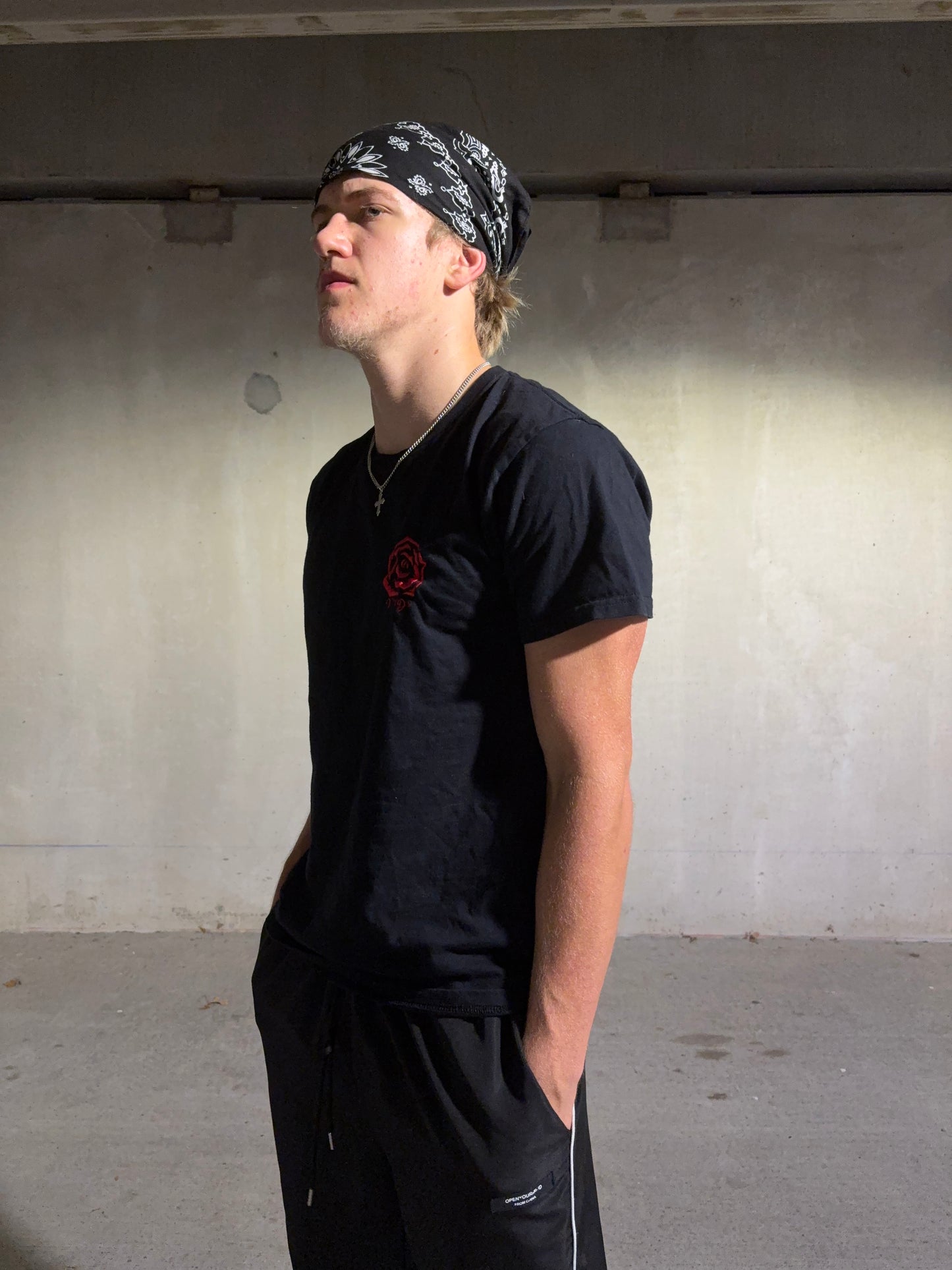 Rose Embroidery Tee