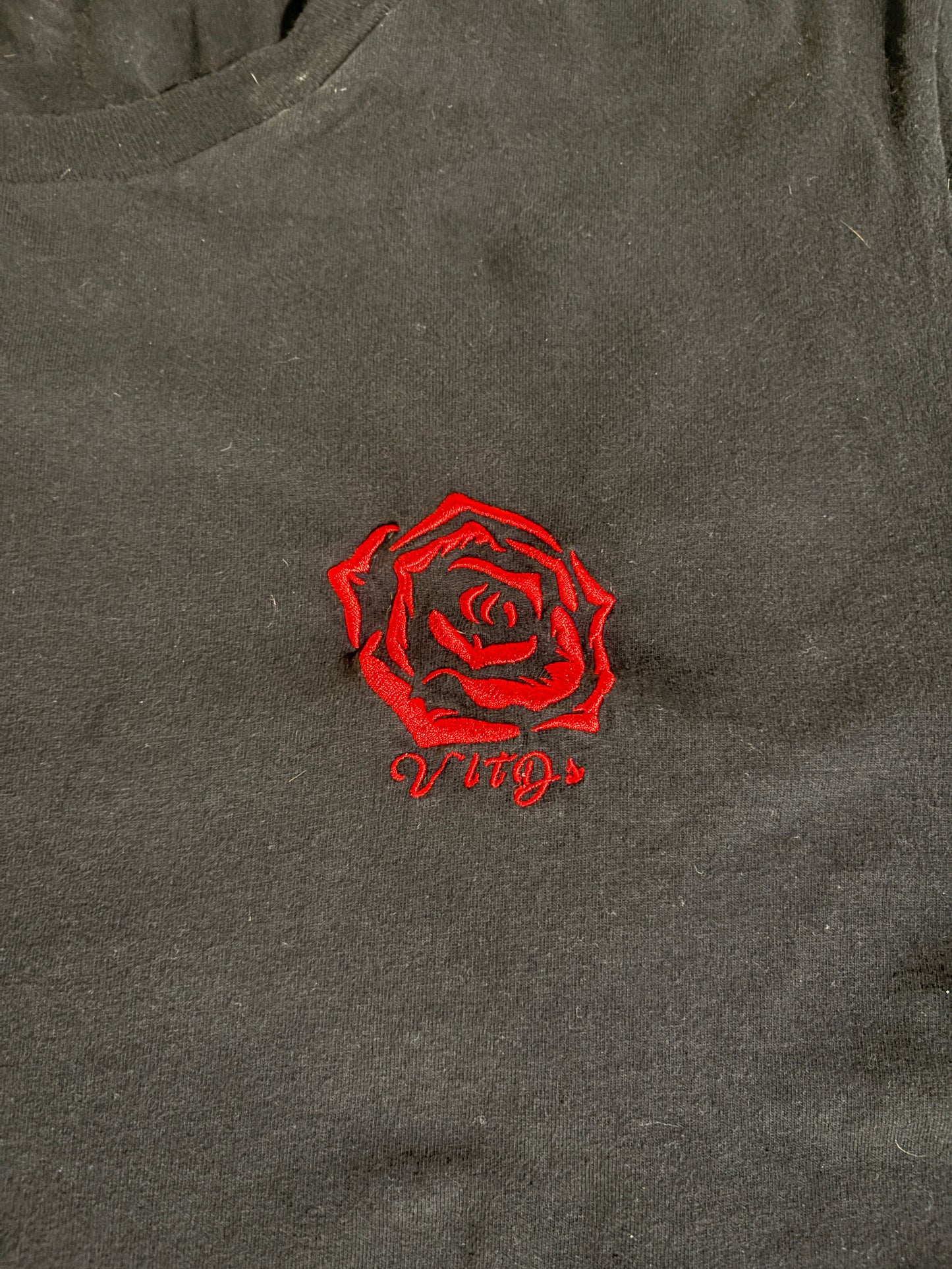 Rose Embroidery Tee